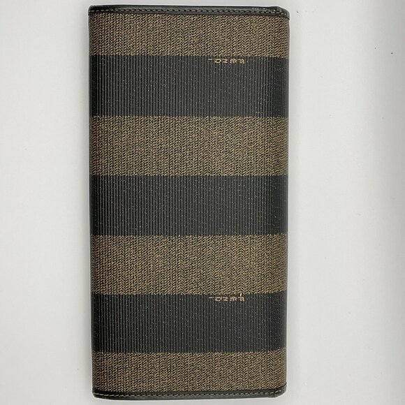 Fendi Pequin Leather Bifold Long Wallet - A condition - Picture 12 of 13